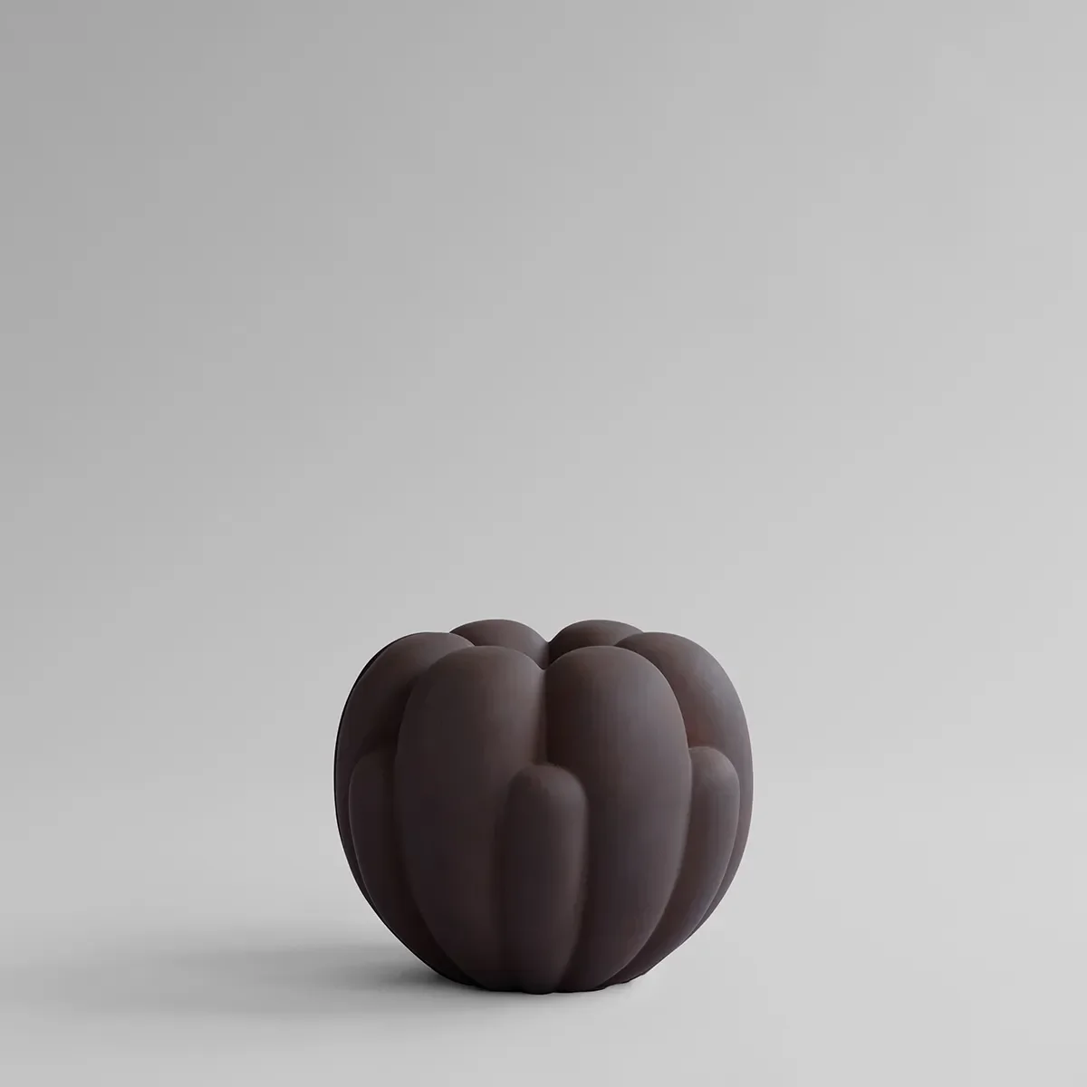 Handmade Vase Bloom Mini Chocolate Brown H27 cm