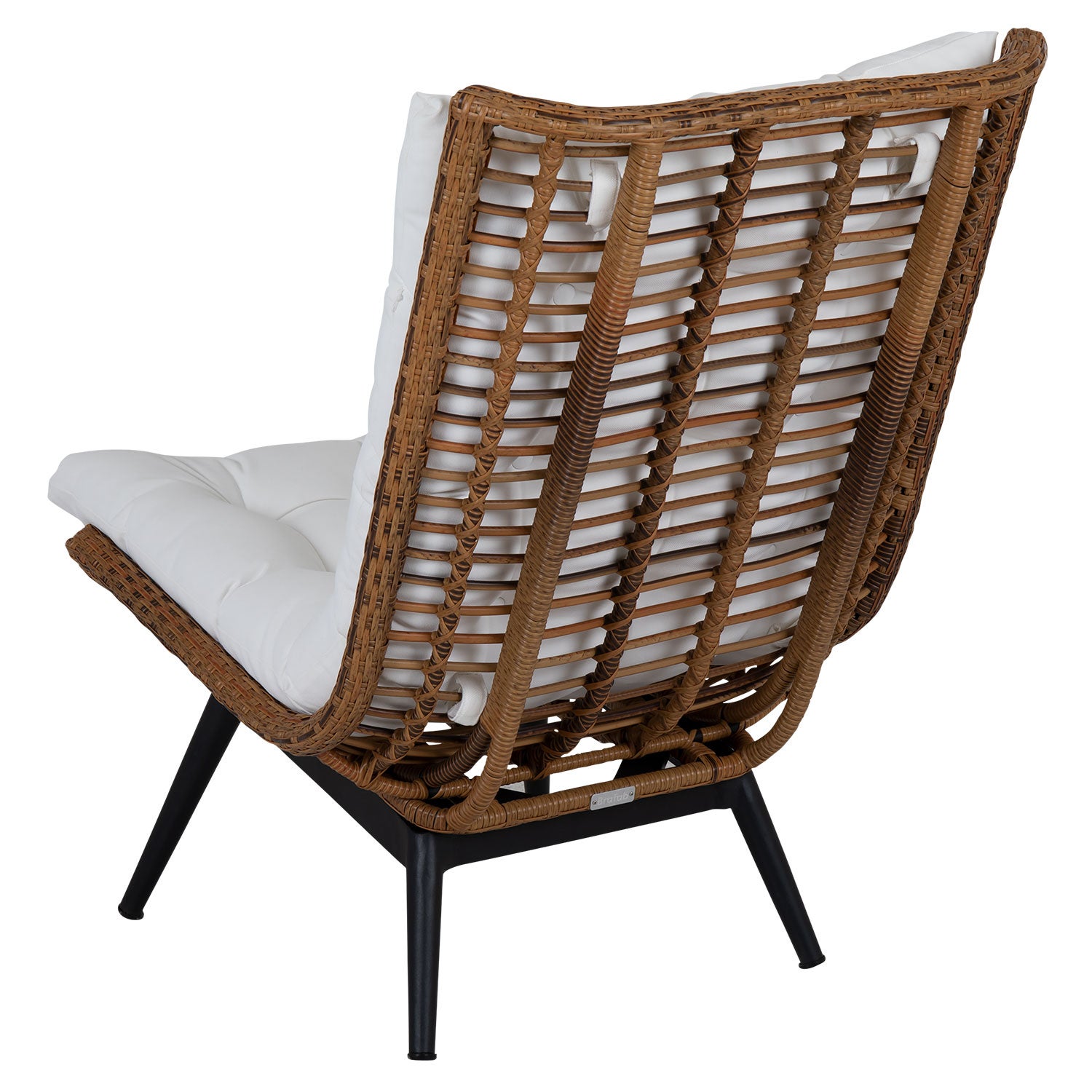 Covelo lounge armchair natural/white