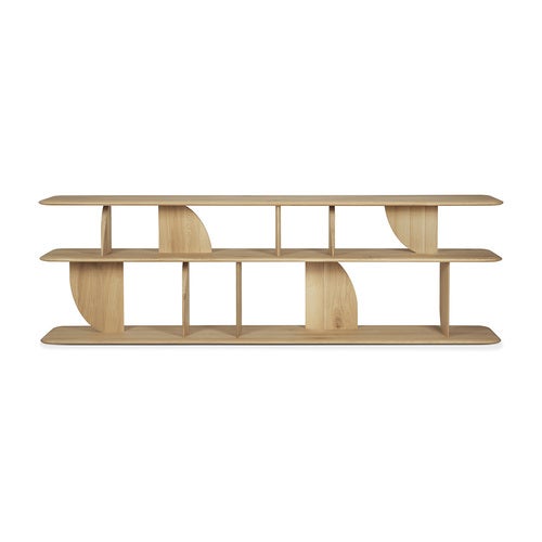 Geometric Console table - Oak
