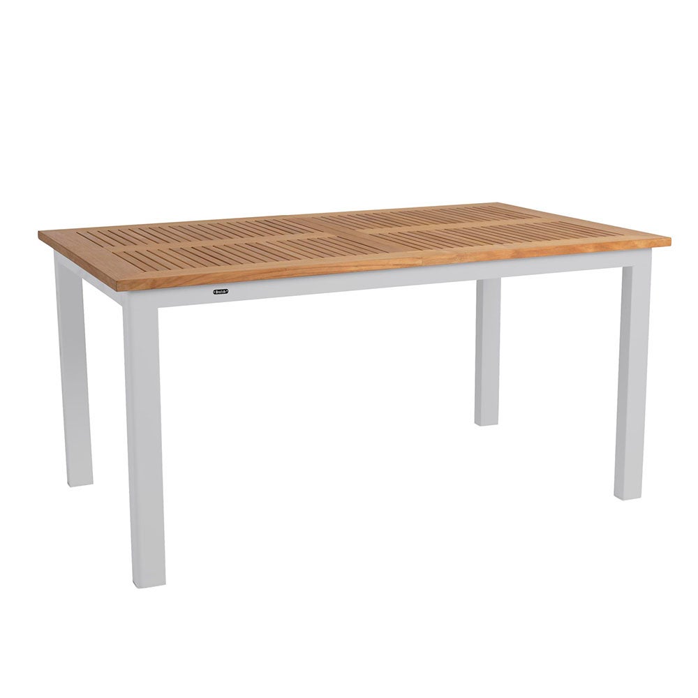 Lyon Dining table 95x152-210cm - Light Grey/Teak