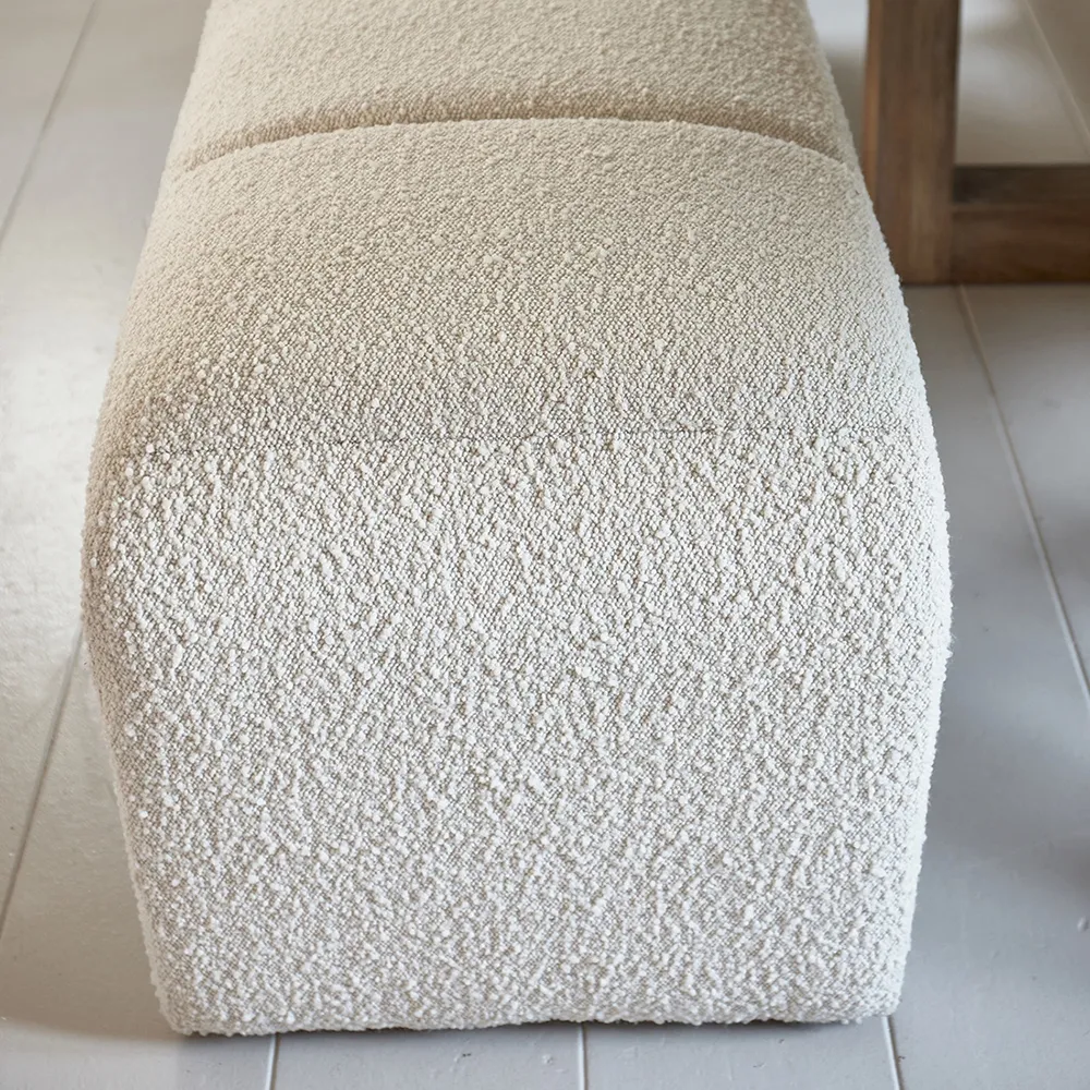 Brera Bench bouclé white