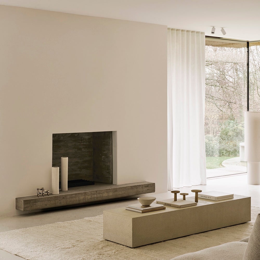 Elements Floor Shelf/Bench - Off White 180x45x30 cm