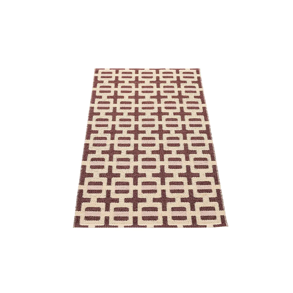 Tom rug Burgundy/Cream/Pale Rose 70 x 120 cm