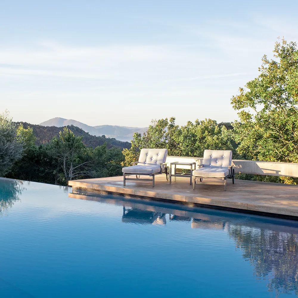 Sunbed Grey Aluminium