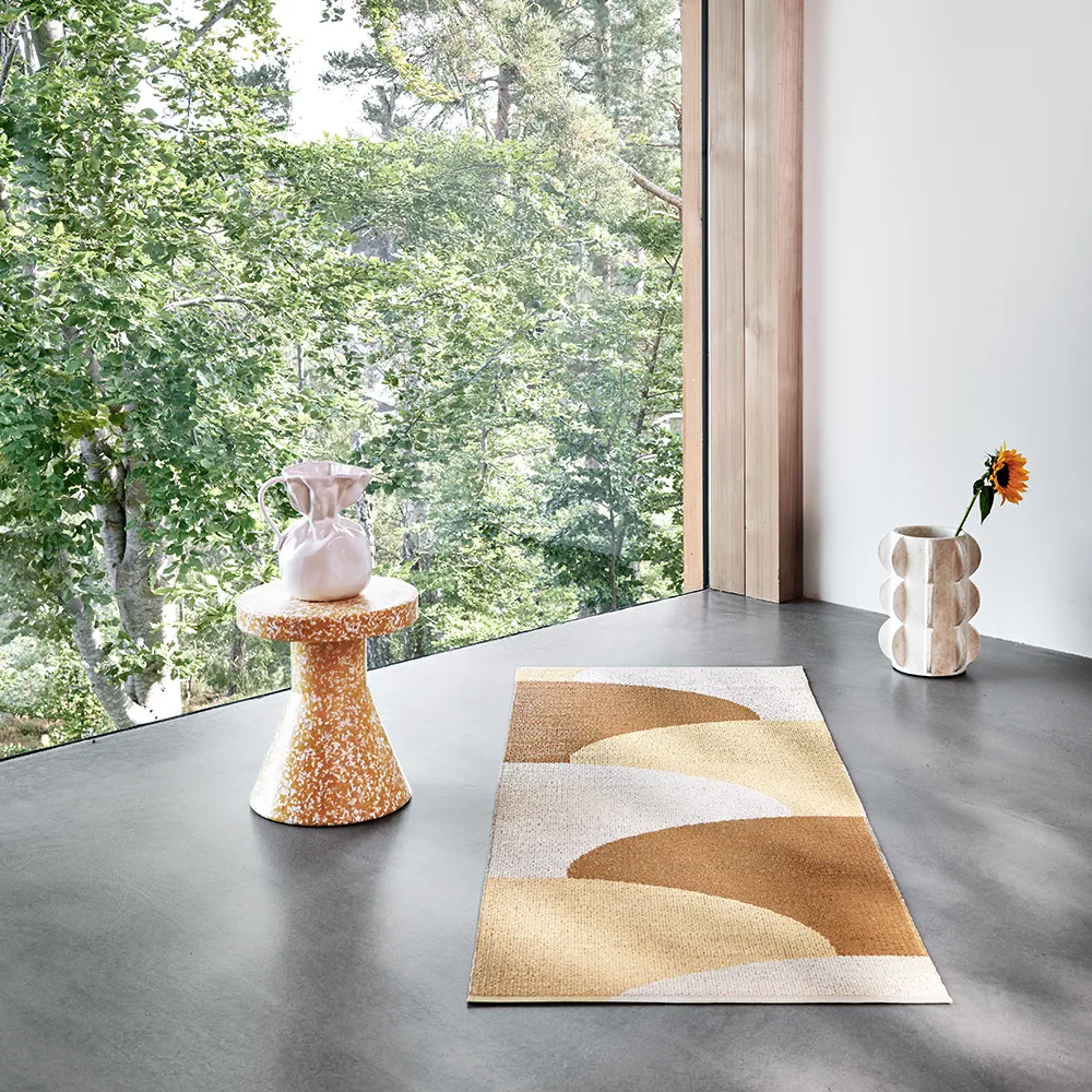 Hill carpet Ochre/Pale yellow/Cream 70 x 270cm