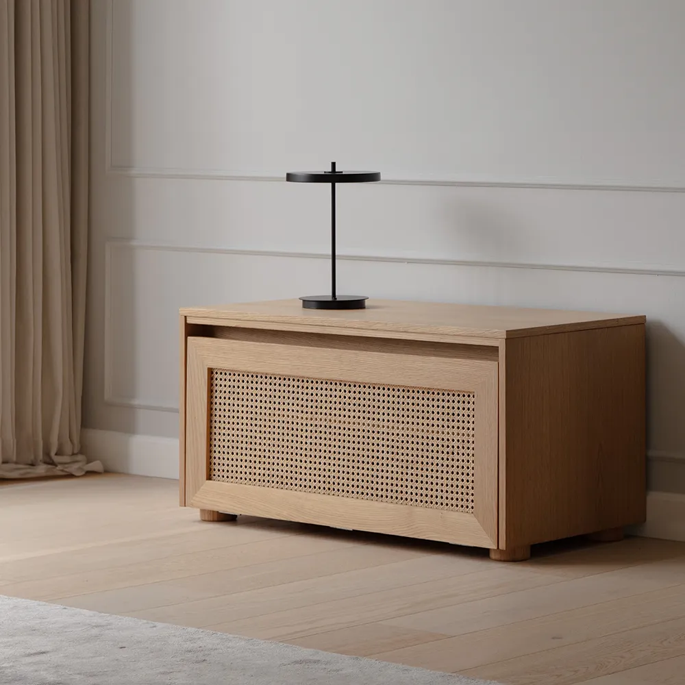 Storage Bench Hideaway Cane – Sterling