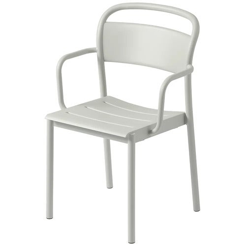 Linear Steel Armchair - Grey 