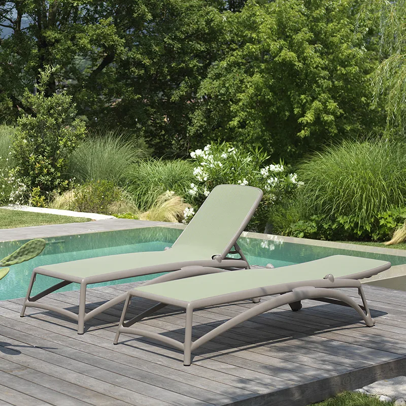 Atlantico sunbed Tortora-Agave