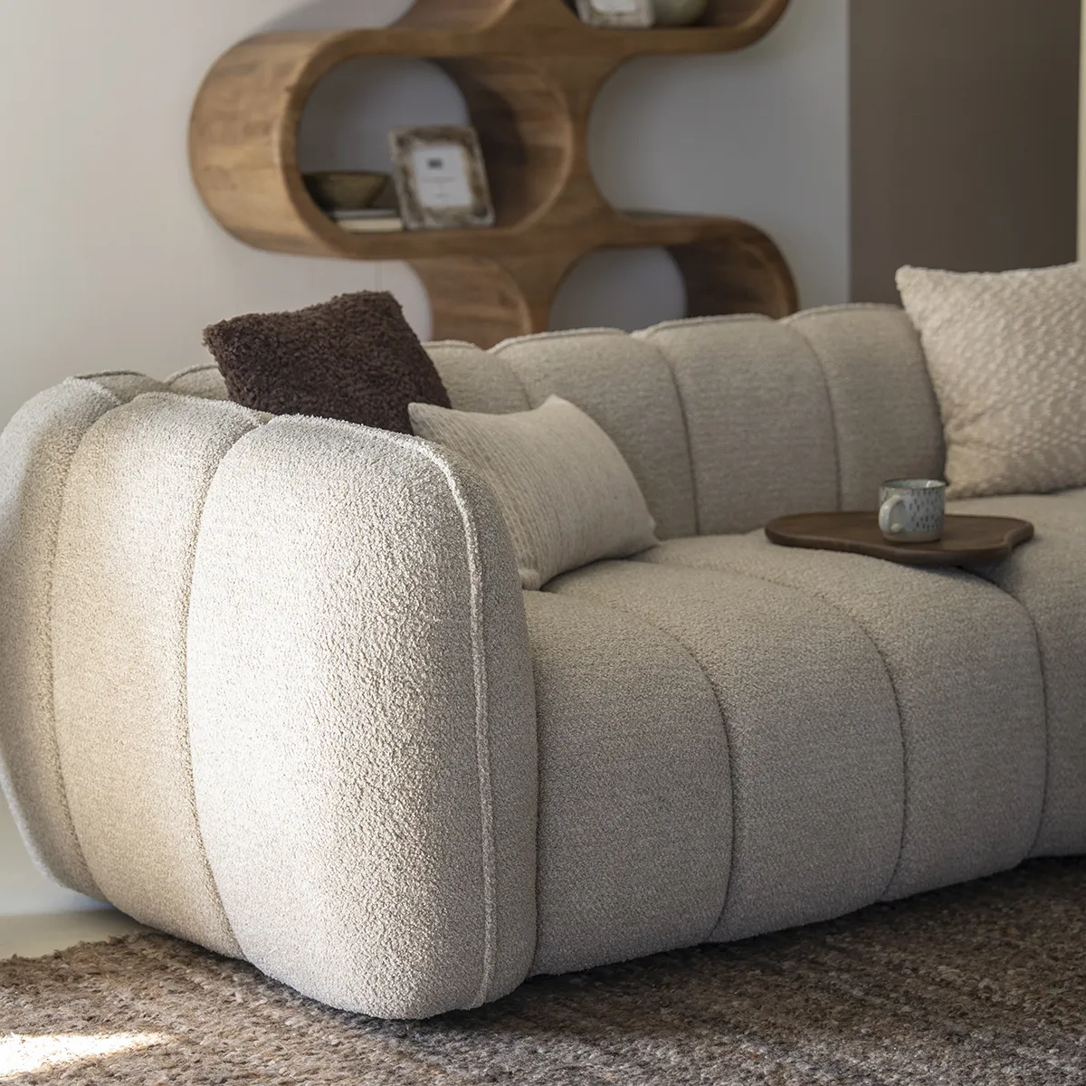 Sofa Cubetto (2.5-Seater) Taupe