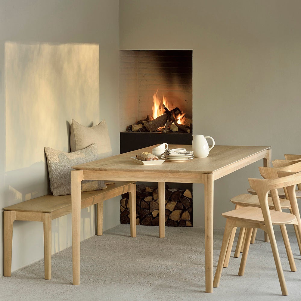 Bok Bench Lacquered teak 35x186 cm