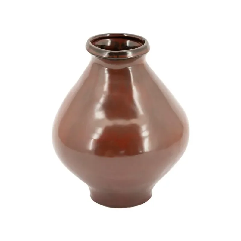 Nendo small Vase 19x19x22 cm Earthenware Brown