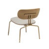 Curious Lounge Chair Oak/Brass White Sands