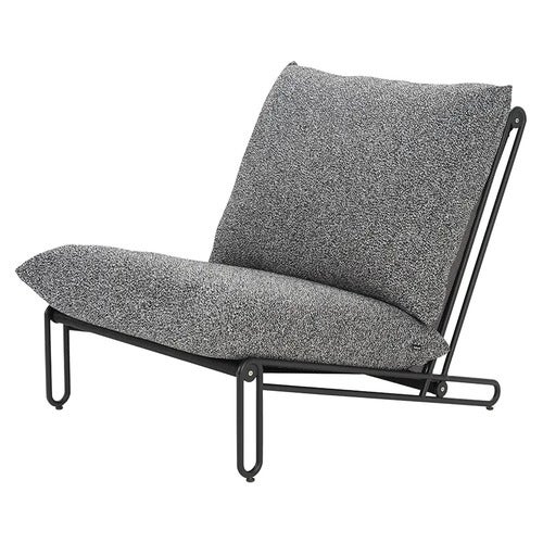 Blixt armchair Black / Teddy ant