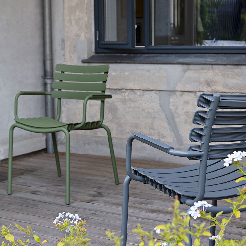 ReCLIPS Dining Chair Black/Black Aluminium