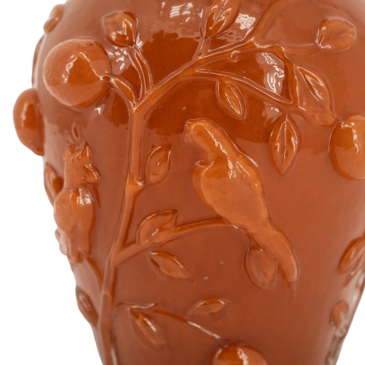 Hand-Blown Vase Aru H22 cm Caramel