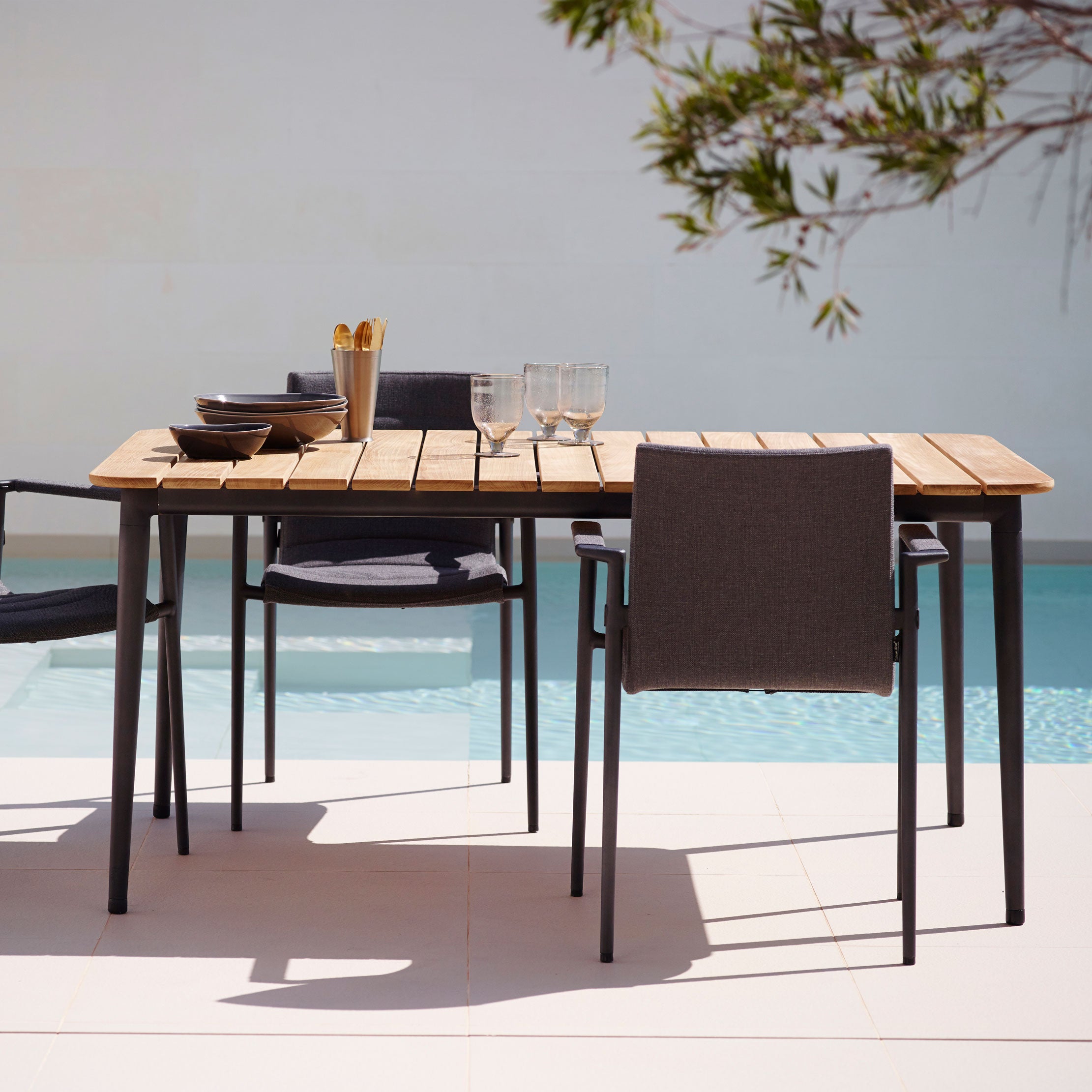 Core Dining Table 90X160 cm Lava Grey