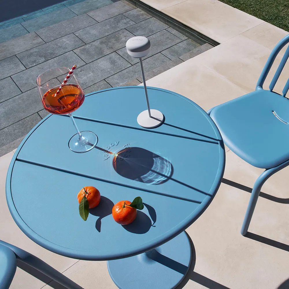 Fred'S Bistro Table Wave Blue