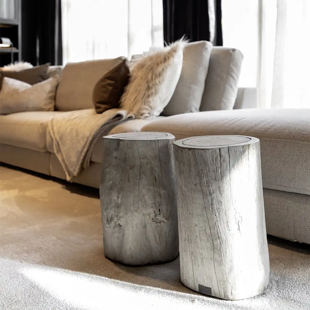 Side table Colorado 50 cm charcoal teak