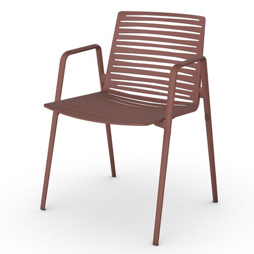 Zebra armchair Terracotta