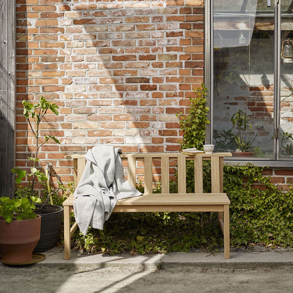 Plank sofa in teak 144 cm