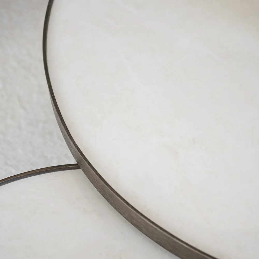 Marsden coffee table Ø90 cm ceramic/oak