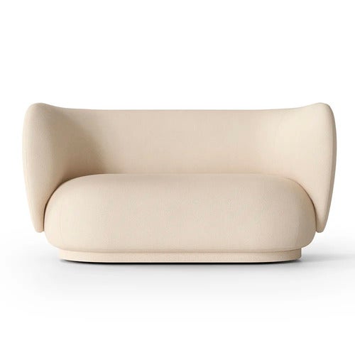 Rico 2-seater Brushed - Off-White