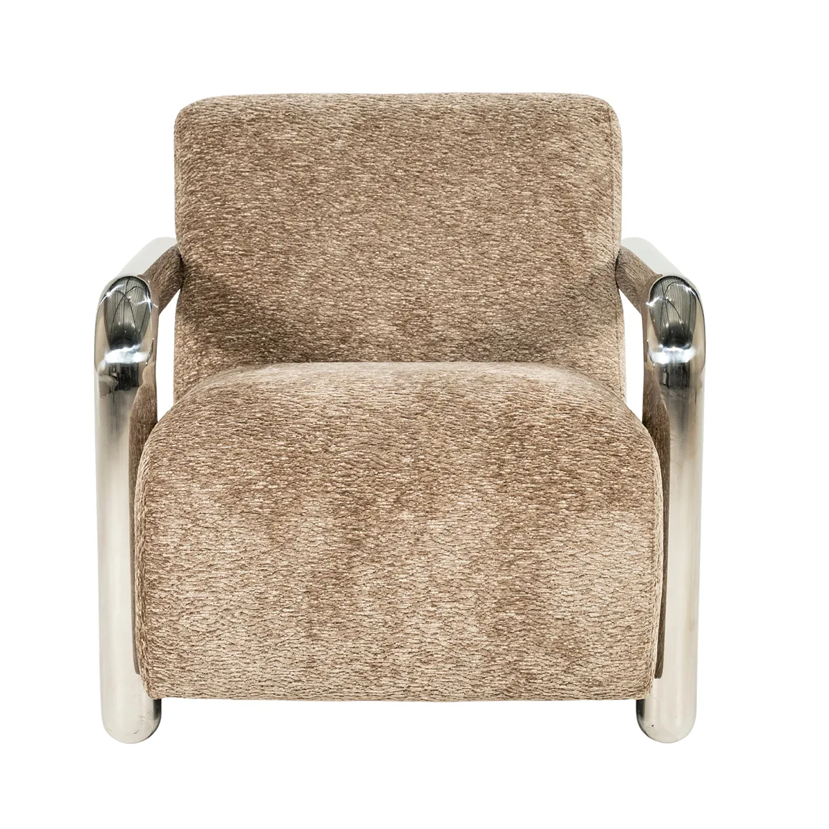 Armchair Chromette Taupe