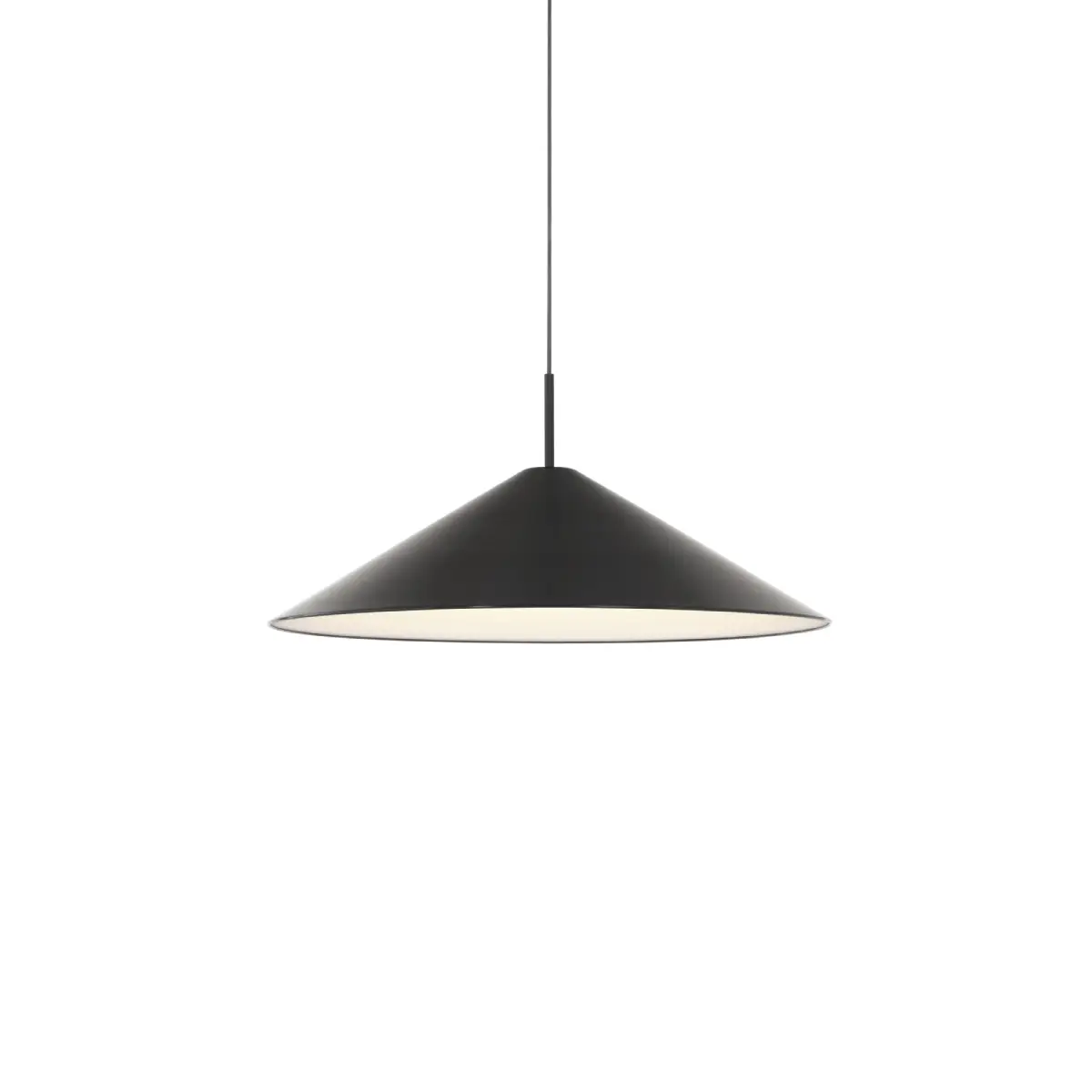 Brolly Pendant Lamp Ø70 Black Anodised Aluminium