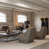 Baxter swivel lounge chair Viva brown