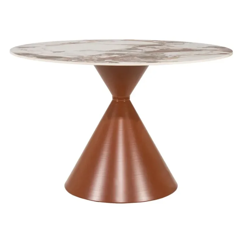 Roka dining table 120x120x77 cm brown