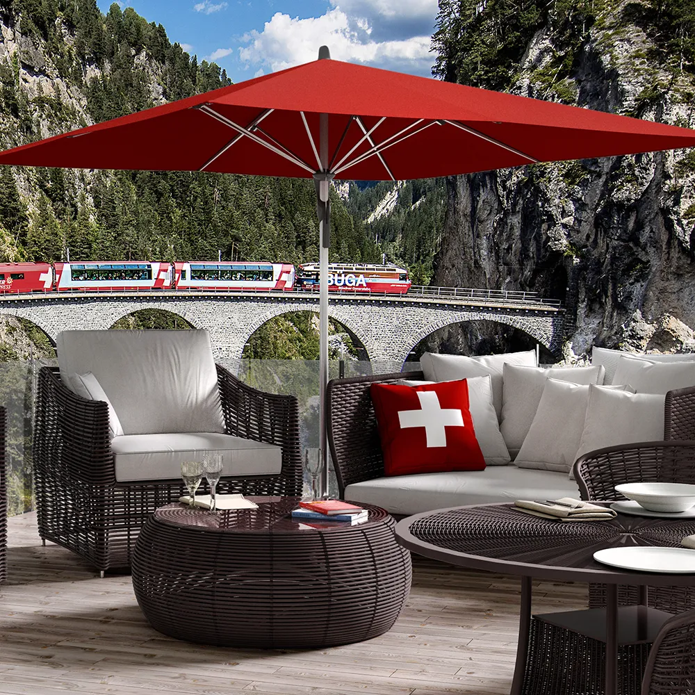 Fortello 400x300 cm parasol alu Cat.2 158 Off white