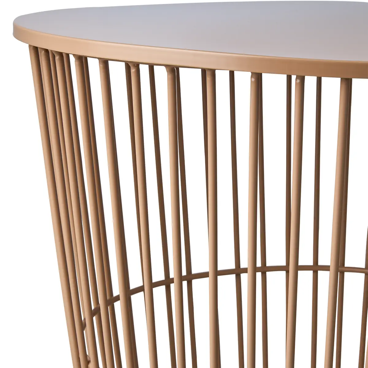 MARSTRAND Sofa table/basket Peach Ø40xH45 cm