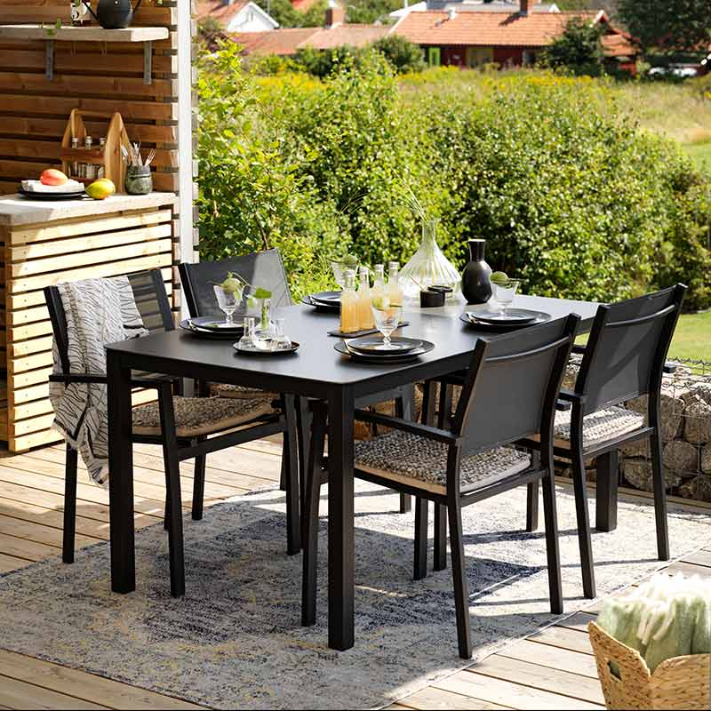 Rana armchair black/black