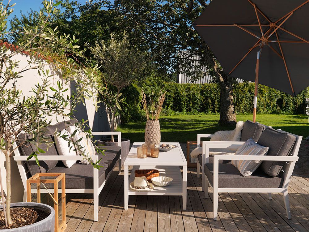 Chelles coffee table 65x143 cm white