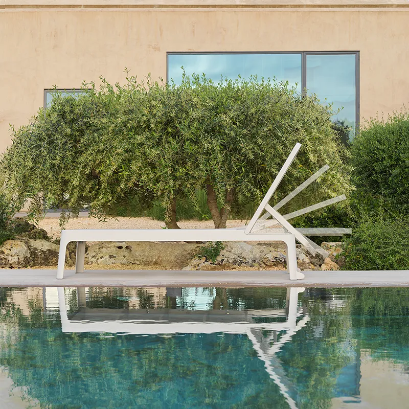 Plano sun lounger Tabacco - Castagno 