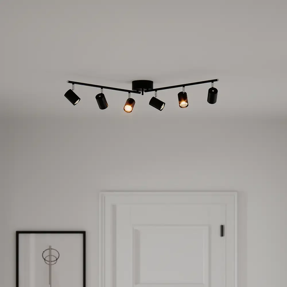 Correct ceiling spotlight 6-low Black
