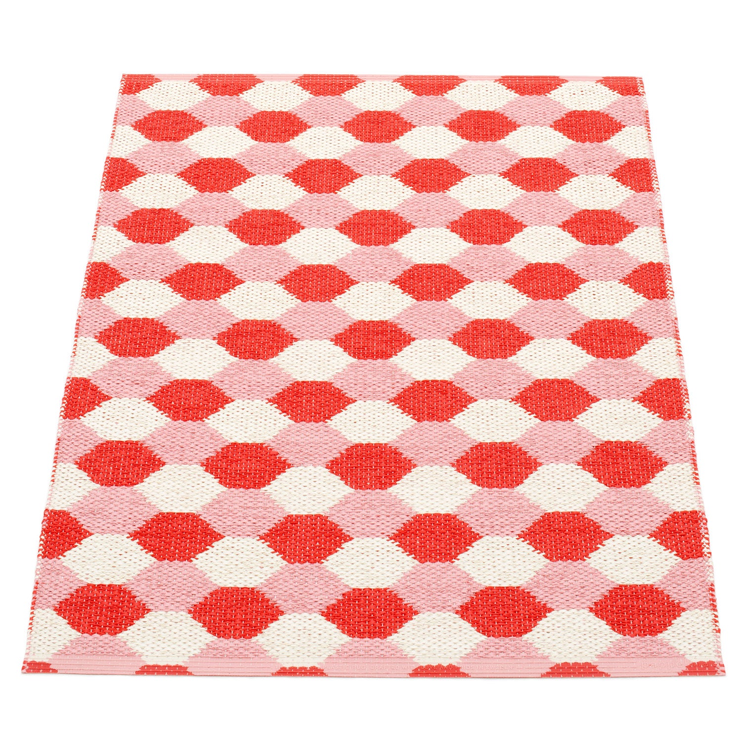 Dana Carpet 70x100 cm coral red / piglet / vanilla