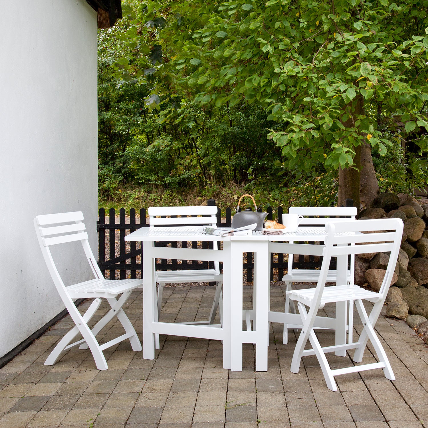 Clarish folding chair white