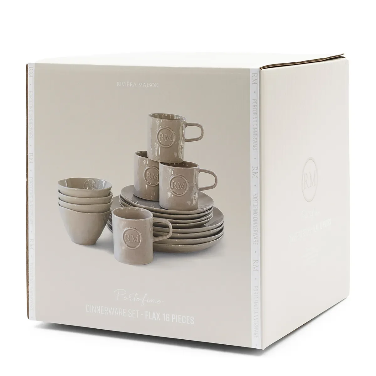Dinnerware Set Portofino 16 pieces Flax
