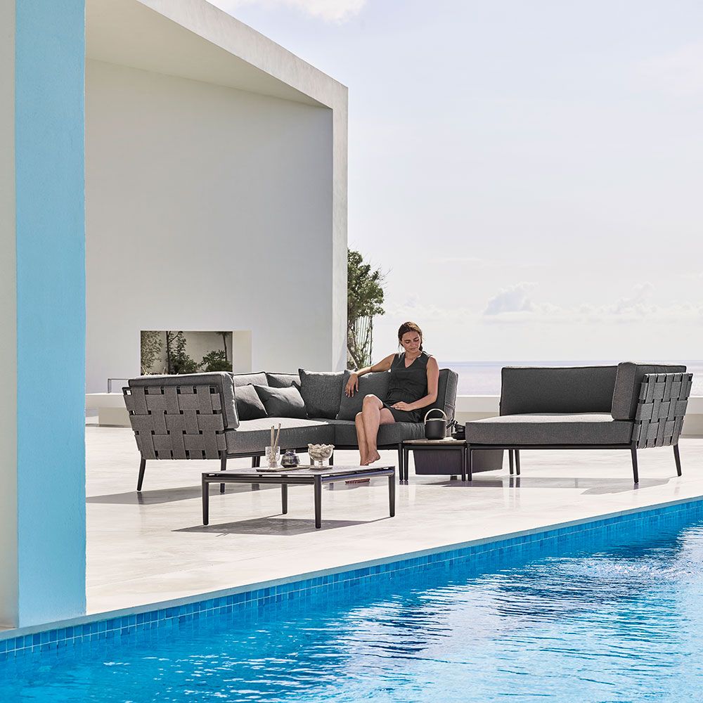 Conic Box Table Grey