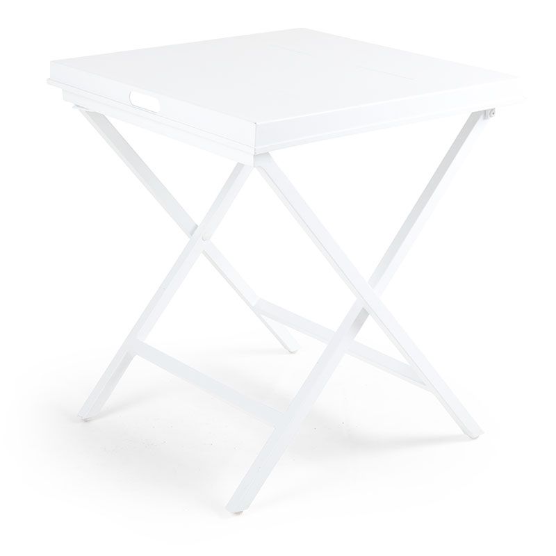 Vero tray table 60x60 cm white