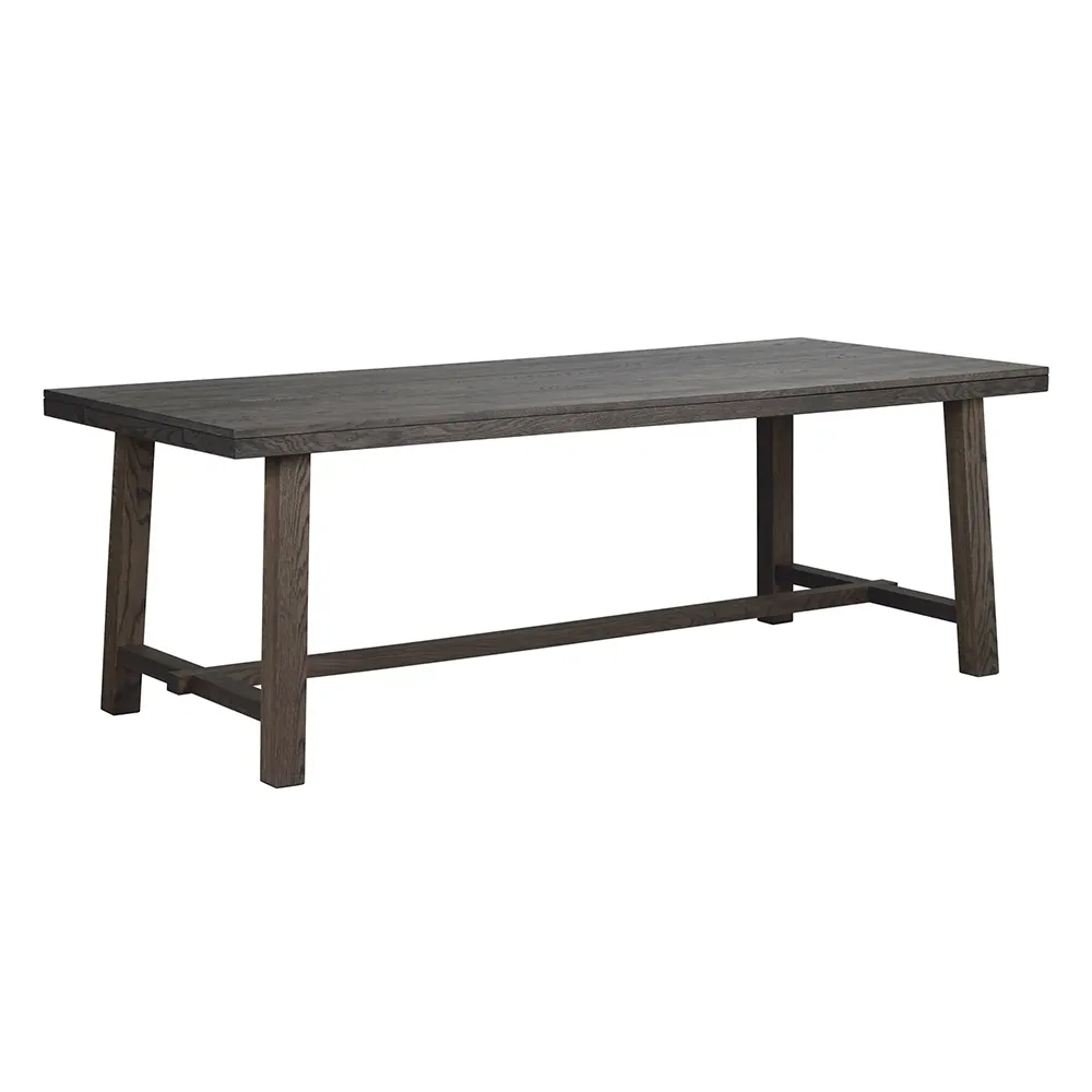 Brooklyn dining table 220x95 cm dark brown oak