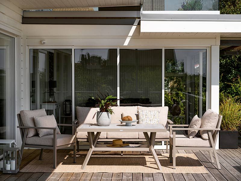 Samvaro 3-seater sofa white / grey