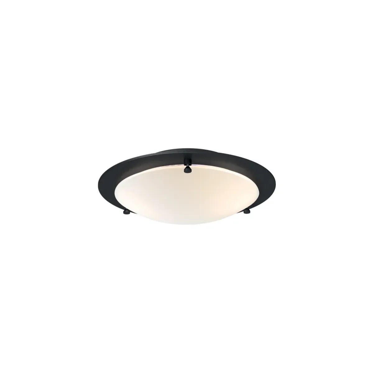 Cirklo ceiling light Ø30 cm metal/glass textured black