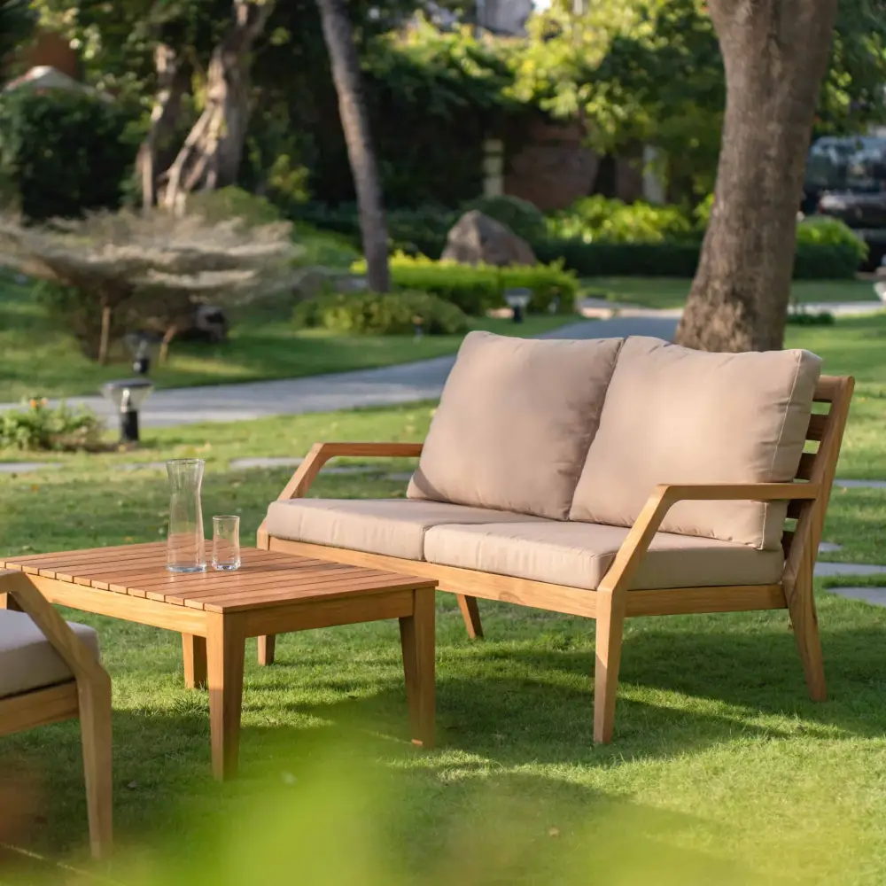 Gunnaröd 2-seater lounge sofa incl. cushions green