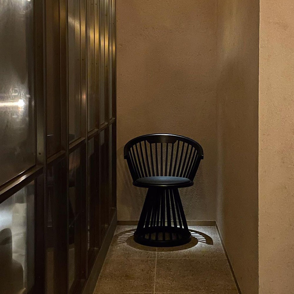 Fan Dining Chair Black