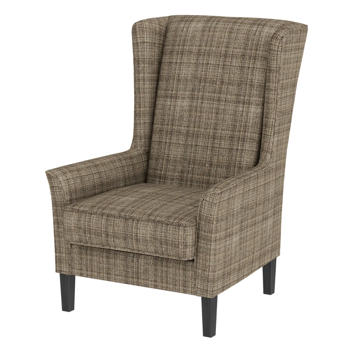 Rockwell armchair Callum plaid brown