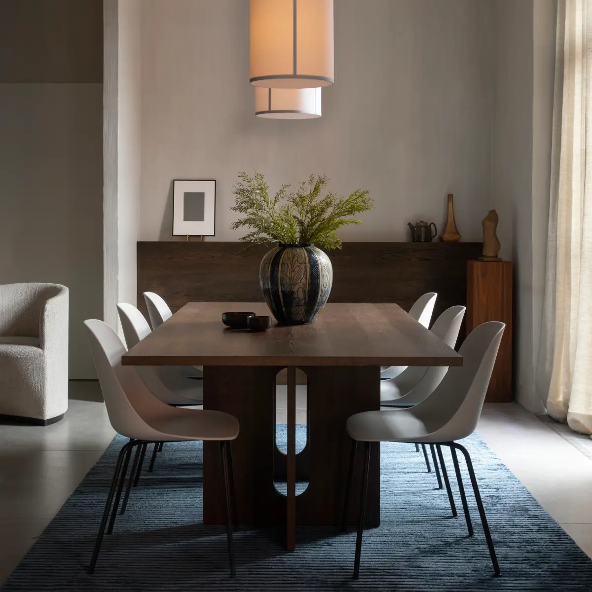 Androgyne Dining Table Dark Oak - 278 x 109 cm