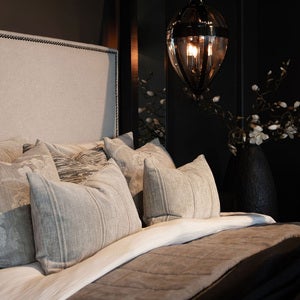 Serena Flower Cushion Cover 50x50 cm- Oyster