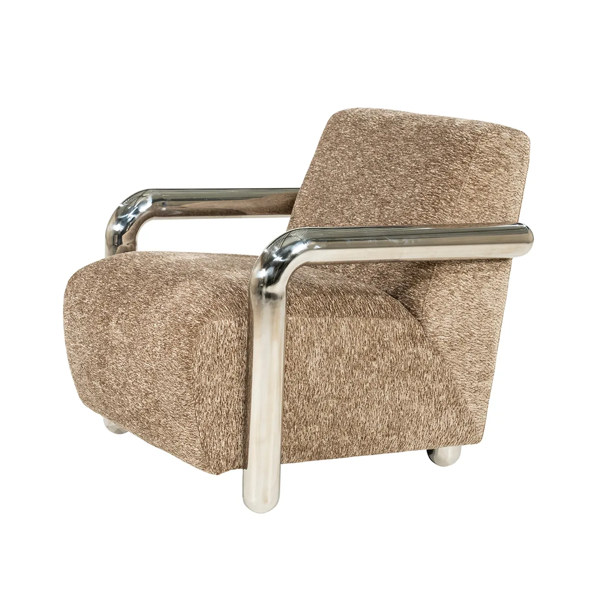 Armchair Chromette Taupe